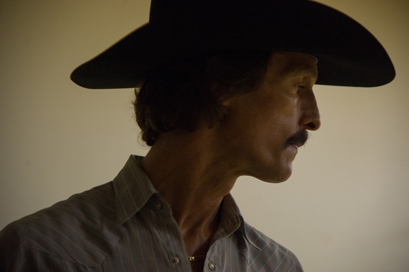 men, top, profile view, indoors, matthew mcconaughey, gray background, clothing, gray, adult, looking away, headshot, hat, dallas buyers club, mouth open