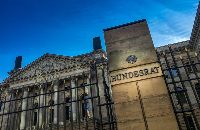 politics, demokratie, sky, blue, travel, city, 2K, government, low angle view, the past, germany, federal eagle, Berlin, Federal Council, history, house facade