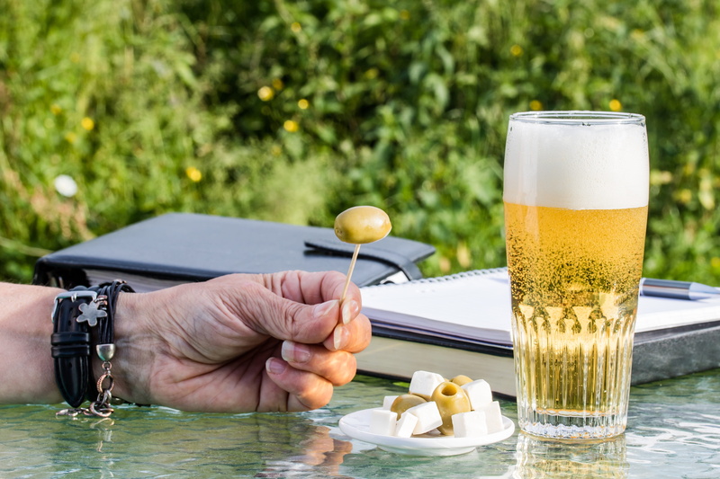 person, drinking glass, beer - alcohol, one person, lifestyles, hand, food, after work, human hand, feta cheese, business degree, Beer Glass, less hunger