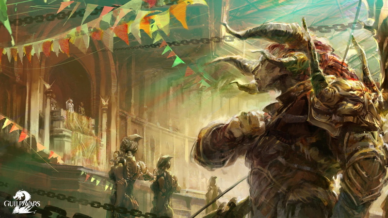 no people, Guild Wars, nature, representation, built structure, sculpture, architecture, fantasy art, religion, human representation, creativity, outdoors