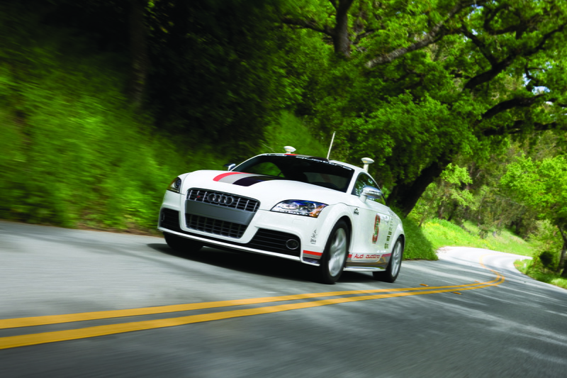 white, blurred motion, outdoors, Photo, tree, green color, motor racing track, movement, sports car, drive four, 2K, wallper, on the move, audi