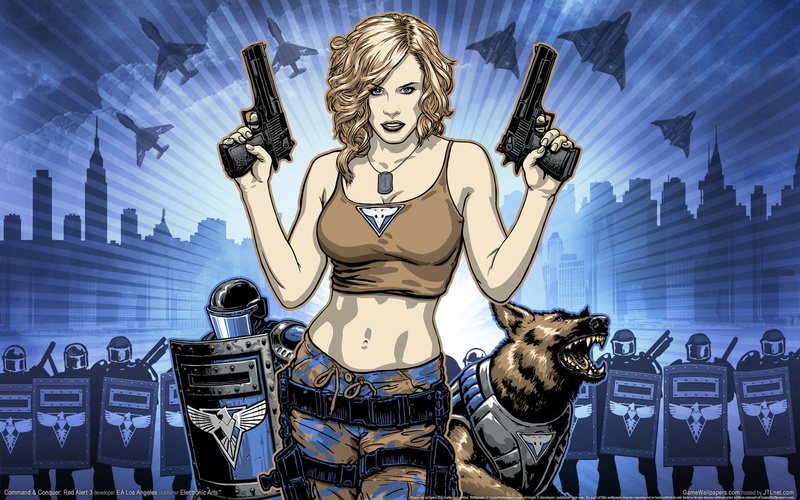 women, cat, armed Forces, red alert 3, criminal, domestic animals, violence, creativity, weapon, gun, murderer, tanya adams, pets, illustration, vector