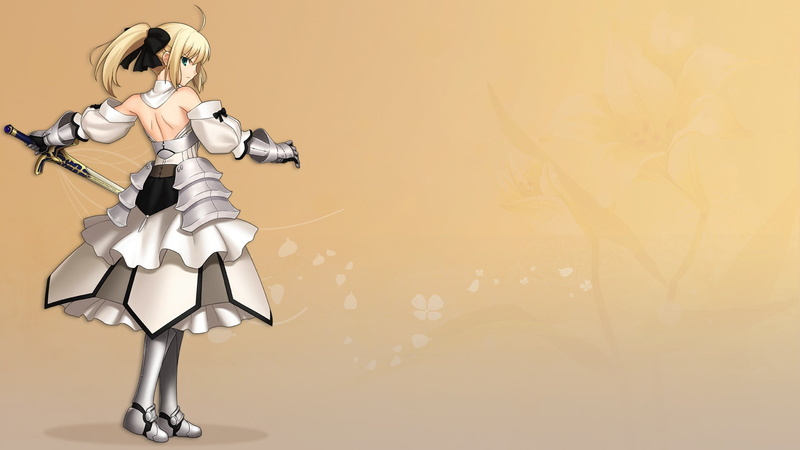 Fate Series, studio shot, cyborg, science, futuristic, anime girls, creativity, representation, table, human representation, anime, technology, metal, Saber Lily