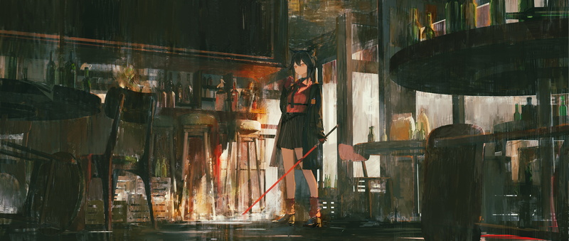 anime girls, Arknights, Katann, 4K, video game characters, Texas (Arknights)