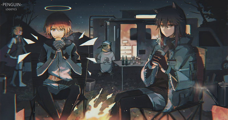 Arknights, 720P, Exusiai (Arknights), anime, anime girls, Lococo, Texas (Arknights)
