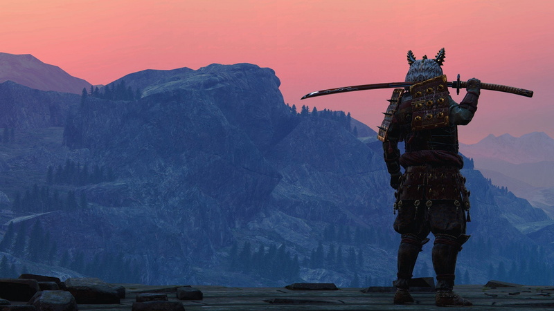 travel destinations, rock - object, for honor blades samurai screen shot landscape sword katana, outdoors, solid, rock, sculpture, one person, nature, scenics - nature