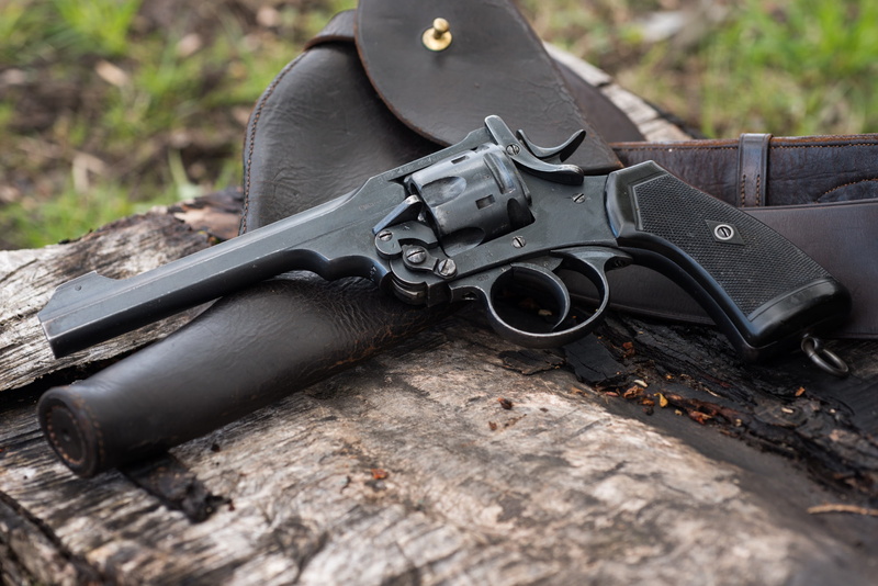Webley, weapons, holster, 1080P, Revolver, 1918