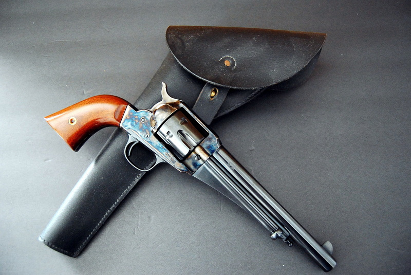 holster, knife - weapon, safety, handgun, gray, metal, silver, gray background, gun, table, no people, Remington, security, high angle view, weapon, protection