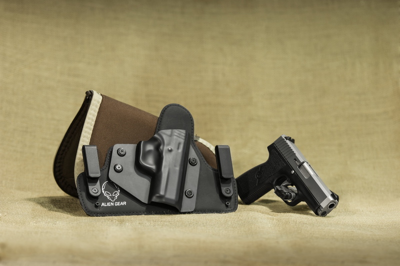 conceal carry, plastic, leather, war, violence, conceal, army, flooring, 4K, digital camera, beige background, still life, carry, military, ccw, textile