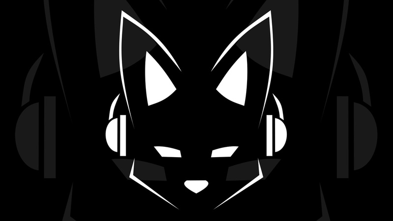 Lapfox, 720P, headphones, furry, music, minimalism, Lapfox Trax