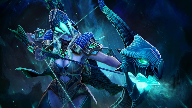 Dota 2, Drow Ranger, 1080P, Loading screen, bow