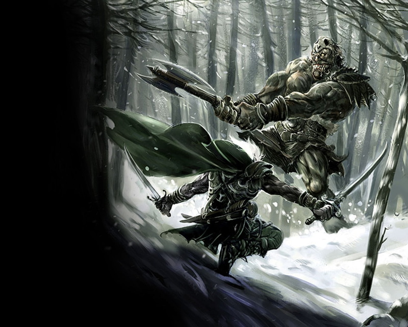 art, x, fantasy art, 720P, elf, abstract, drow, fantasy, hd, dark, Drizzt