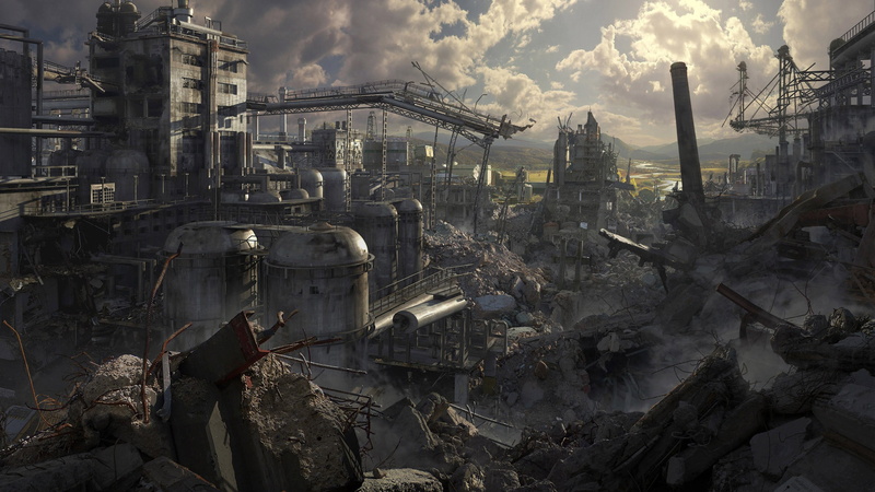 environmental issues, pollution, cloud - sky, architecture, city, day, ruins, smoke - physical structure, air pollution, no people, machinery