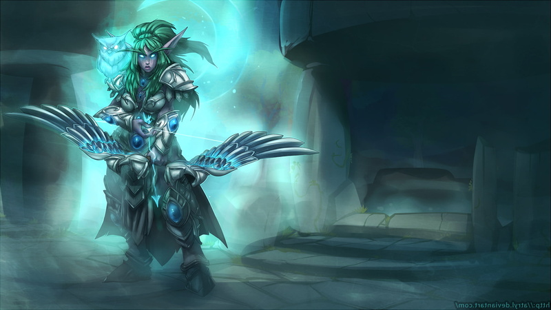 illuminated, indoors, transparent, men, Tyrande, representation, cyborg, technology, front view, 1080P, Heroes Of The Storm, underwater, women, mask, digital composite