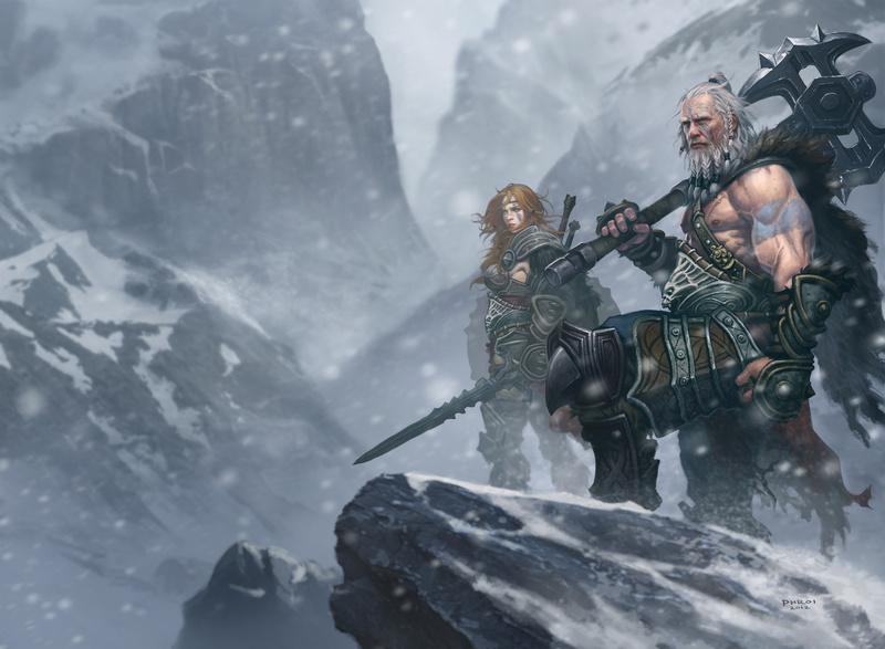 tattoo, beauty in nature, snow, adventure, real people, solid, futuristic, power, holding, people, work Helmet, axe, man, men, diablo 3, armor, Barbara)))