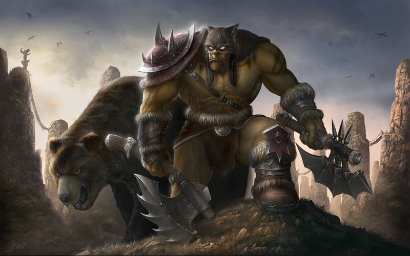 axes, warcraft, beastmaster, 2K, wow, fantasy, world, warrior, games, battle