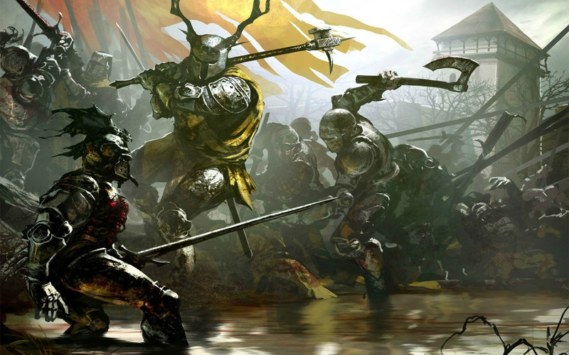 painting, battle, fantasy Art, warrior, 1080P, Axe, Robert Baratheon, Game Of Thrones