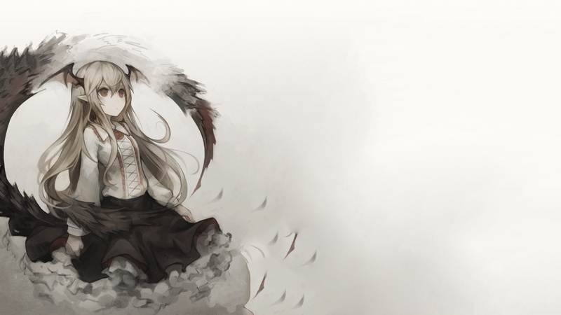 anime girls, vampy shingeki no bahamut, looking into the distance, Granblue Fantasy, vania, solo, pointy ears, white background, Shingeki no Bahamut, dress