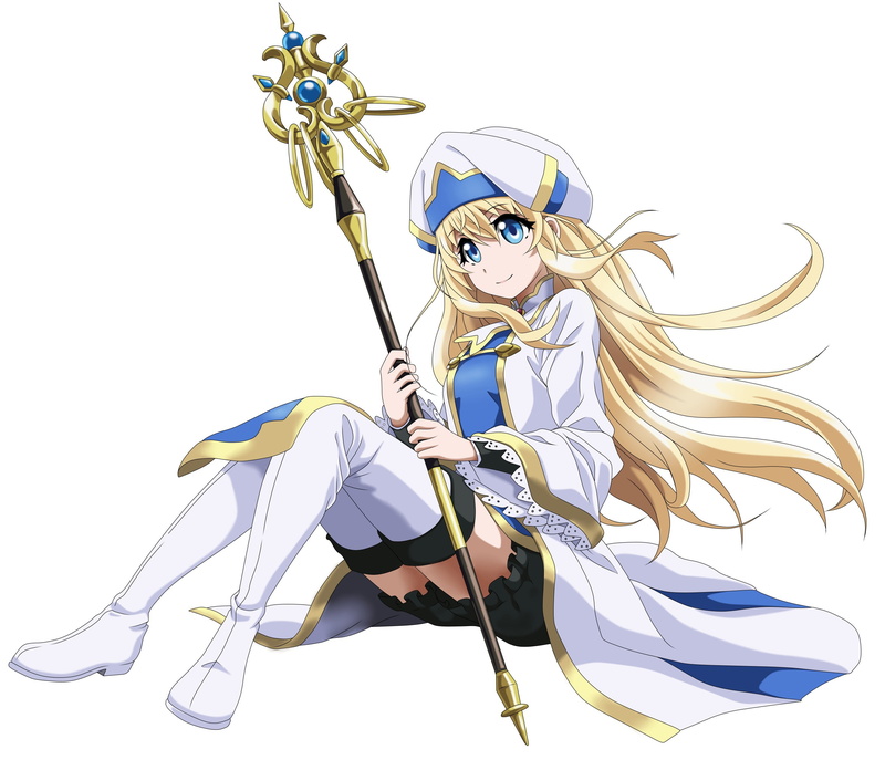 Priestess (Goblin Slayer), Girl, Goblin Slayer, Blonde, Blue Eyes, 2K, Anime