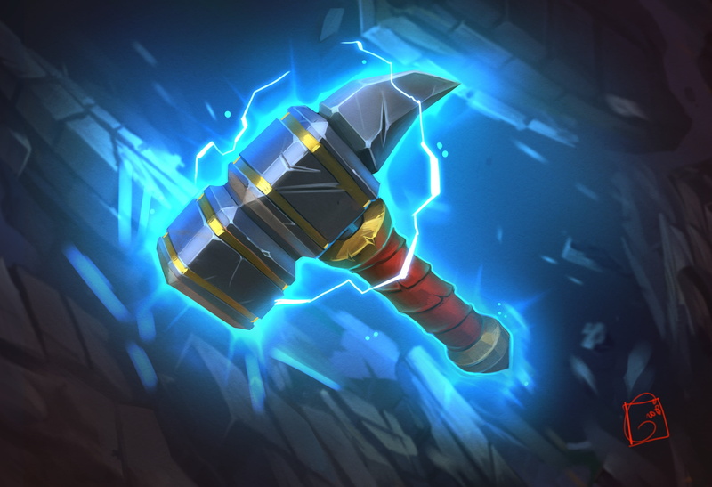 art, Art GaudiBuendia, Alexander Khitrov, the ax dwarf, fantsy, 2K, hammer