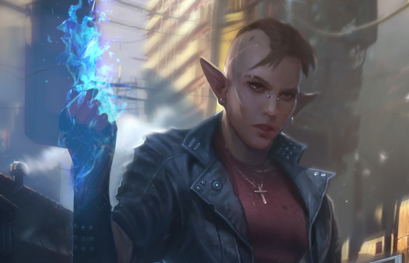 magic, 1080P, elves, Shadowrun, fantasy art