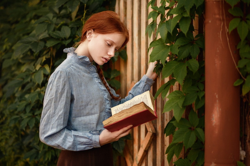 books, girl, reading, model, 720P