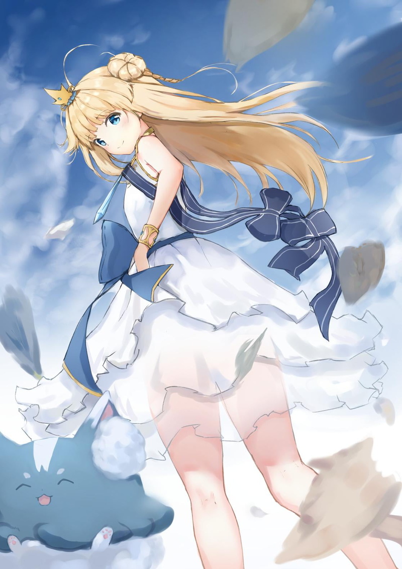 femboy, anime boys, Epic Seven, Aither, 720P, blond hair