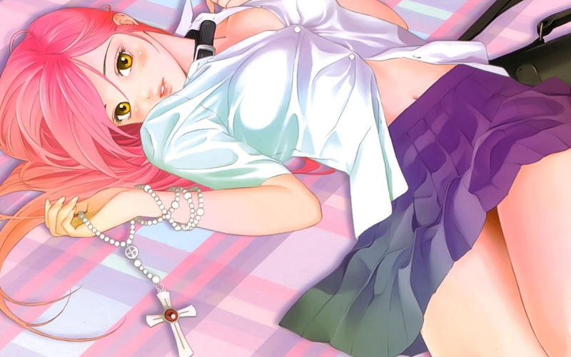 Rosario + Vampire, 1080P, portrait, traditional clothing, hairstyle, Akashiya Moka, front view, real people, headscarf, women, leisure activity, three quarter length