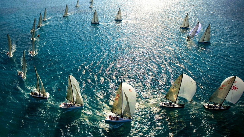 sea, sailboats, 1080P, boat
