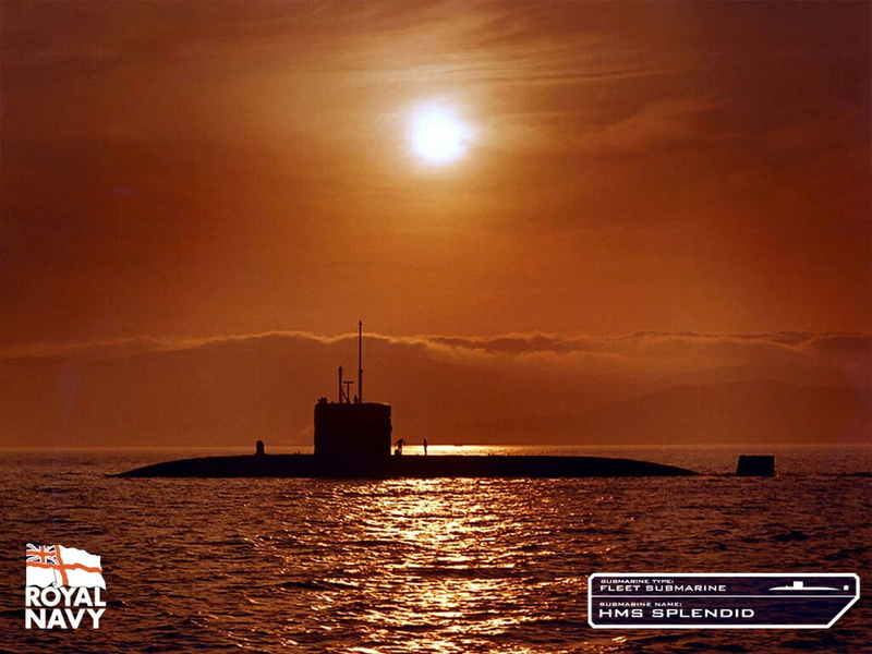 submarine, HMS Splendid, 480P, Royal Navy, military, nuclear submarines