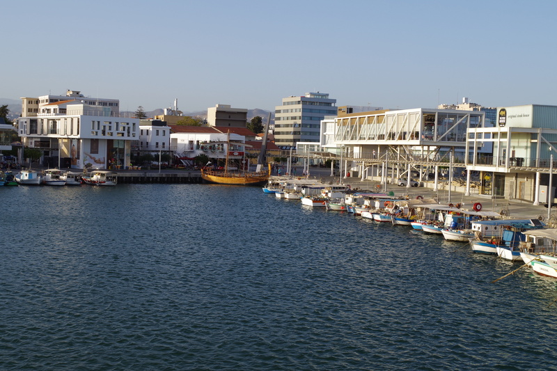 no people, built structure, city, limassol, cyprus, 5K, mode of transportation, sky, waterfront, outdoors, luxury, building, fishing industry, sea, clear sky