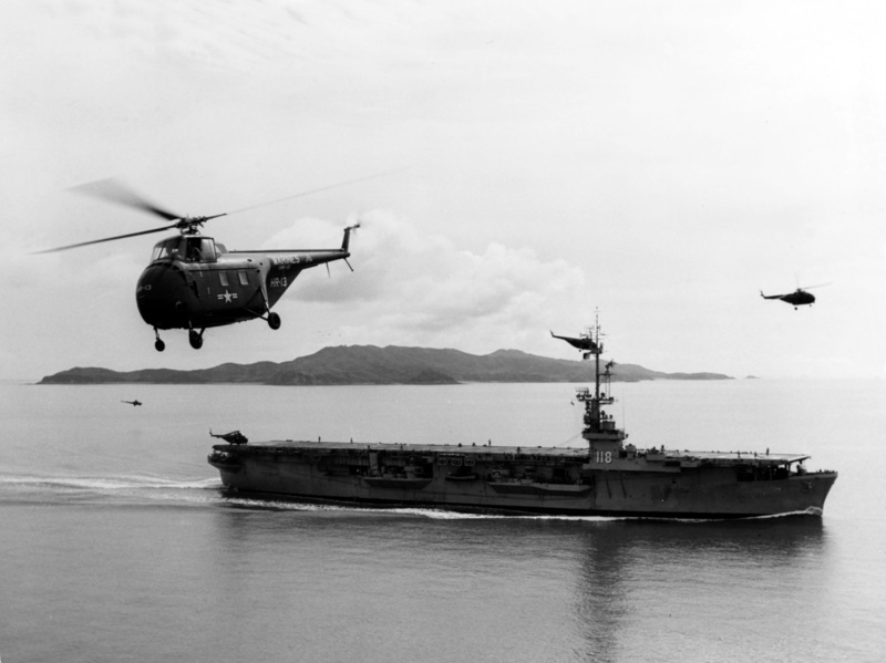 sea, fishing boat, sky, transportation, public domain, helicopter, sicily, HO4S, korean, navy, old-fashioned, mid-air, black And White, military Ship, history