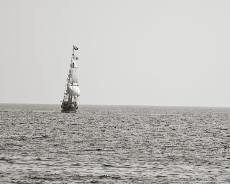 1080P, waterfront, ship, sky, outdoors, clear sky, transportation, water, horizon, white, nautical vessel, scenics - nature, mode of transportation, body