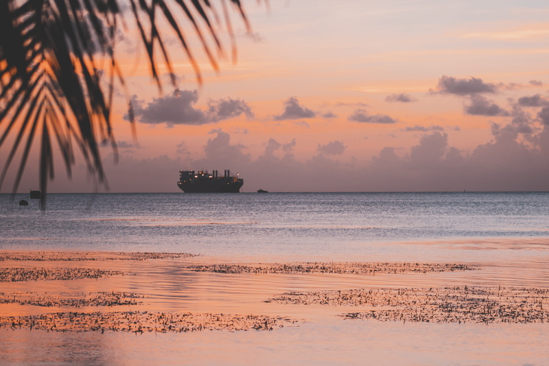 horizon over water, sun, reflection, island, idyllic, beauty In Nature, nature, sunrise, mode of transportation, middle, scenics - nature, tranquil Scene