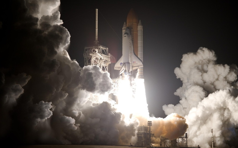 architecture, outdoors, city, industry, pollution, sky, built structure, Cape Canaveral, spire, skyscraper, travel destinations, day, 720P, space shuttle