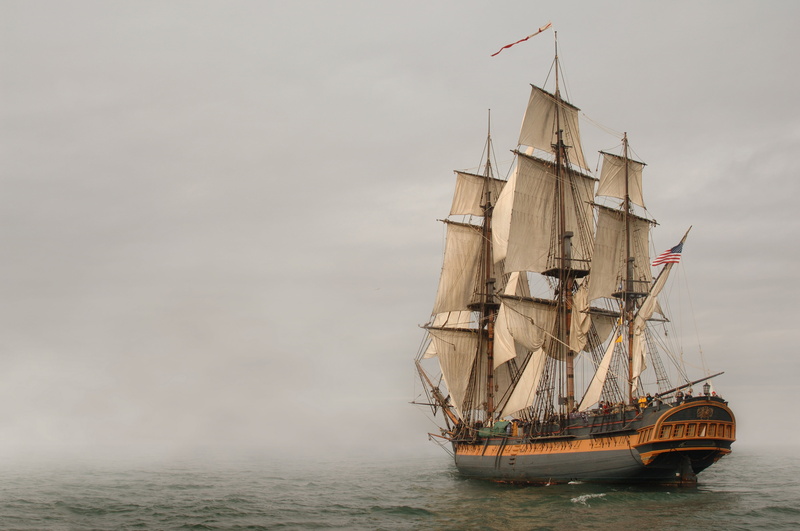 sky, outdoors, tall Ship, frigate, transportation, brown, sailing, galleon, 4K, history, sail, mast, waterfront, cultures, nautical Vessel, antique, cloud - sky