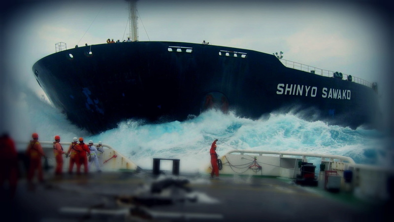 shinyo, accidents, cargo, shipping, day, military, smoke - physical structure, ship, sky, airplane, sport, 1080P, water, sea, nautical vessel, industry