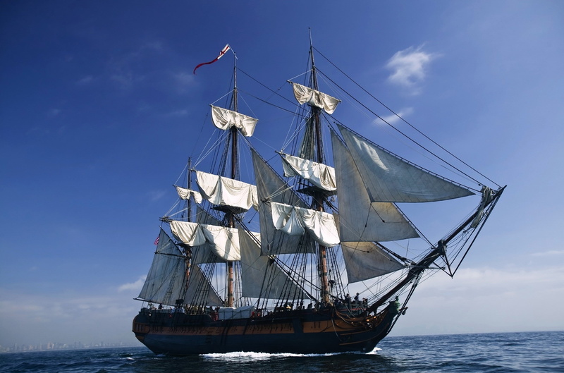 mode of Transport, nautical Vessel, sailing, no people, horizon, wood - Material, travel, summer, sailing Ship, transportation, pirate - Criminal, wave