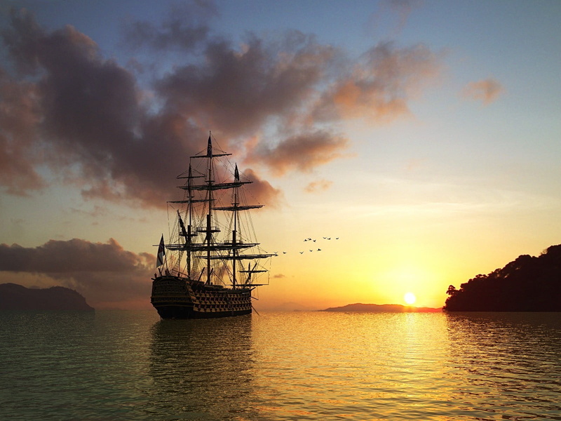 body, sky, water, sail, 720P, sailboat, cultures, travel Destinations, history, tourism, mast, nature, dusk, outdoors, people Traveling, sailing Ship