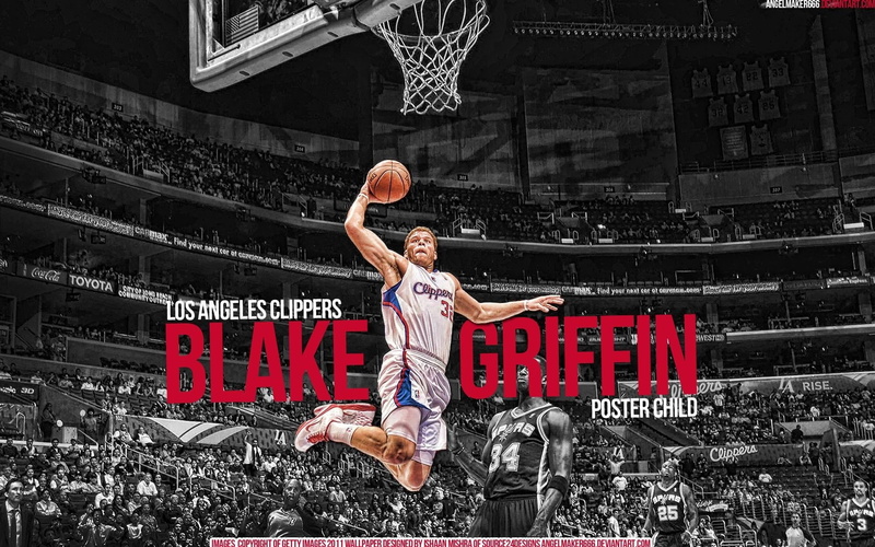 1080P, versus, NBA, griffin, widescreen, art, los, Blake Griffin, blake, hd, basketball, Dunk, angeles, sports, Los Angeles Clippers, clippers