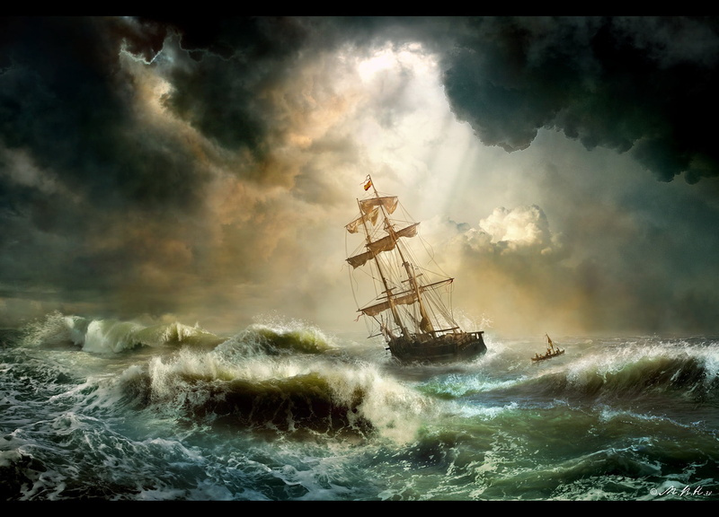 auto post production filter, 1080P, sailing, nautical vessel, outdoors, nature, roll, Storm, element, water, mode of transportation, power in nature, nautical equipment
