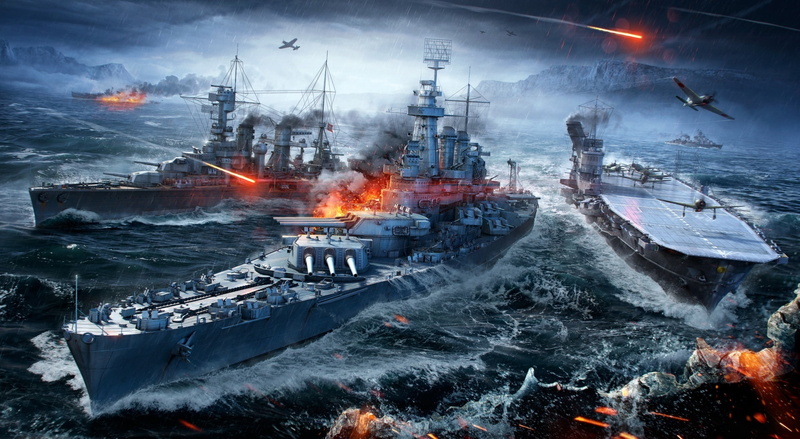 water, navy, no people, freight transportation, passenger craft, burning, sailing ship, Games, battleships, 1080P, motion, mode of transportation, Battle