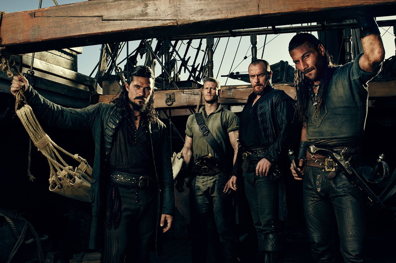 Luke Arnold, Toby Stephens, Charles Vane (Black Sails), John Silver (Black Sails), Zach McGowan, Black Sails, TV Show, 720P, Captain Flint (Black Sails