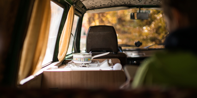 coffee cup, hardwood, 4K, sitting, drink, headrest, electronics, journey, retro van, adult, coffee - drink, human, car mirror, mode of transportation