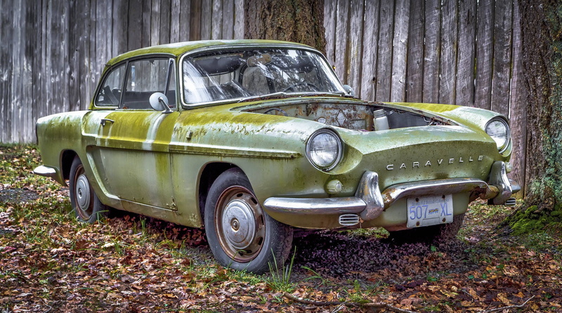 1080P, old, car, Renault Caravelle, rusty