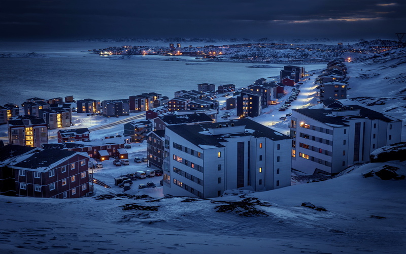Nuussuaq, gray, 2K, Greenland, Arctic, building, Nuuk, Polar