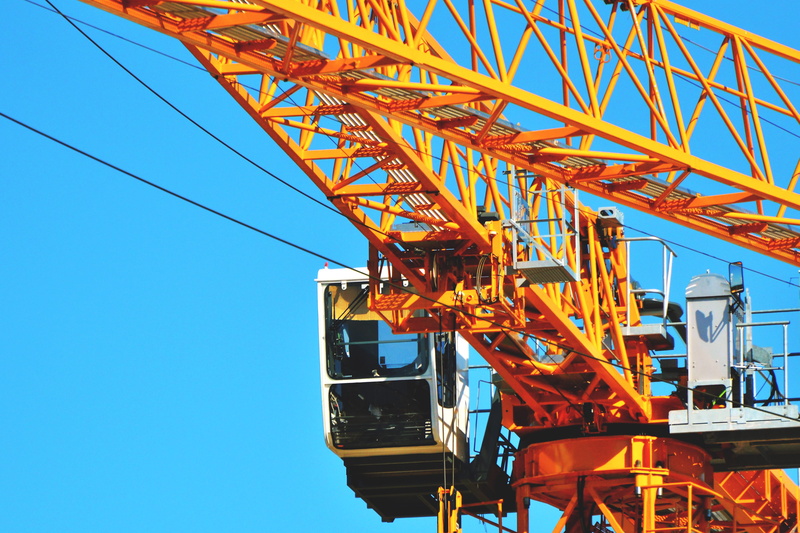 architecture, no people, outdoors, construction site, low angle view, construction, industrial, nature, 4K, construction equipment, business, transportation