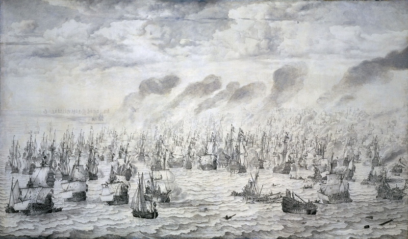 outdoors, rock, 1080P, scheveningen, non-urban scene, naval battle, solid, environment, battle, drawing, nature, architecture, land, 1653, no people, rock - object