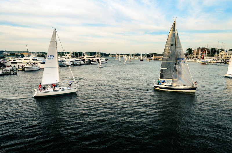 yacht, no people, pole, nature, yachting, annapolis yacht club, waterfront, river, sail, boat, sailboat, united states, transportation, 4K, architecture