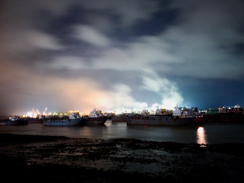 water, night, no people, city, ships, beach, naval beach, illuminated, chattogram, architecture, naval academy road, mode of transportation, outdoors, sky